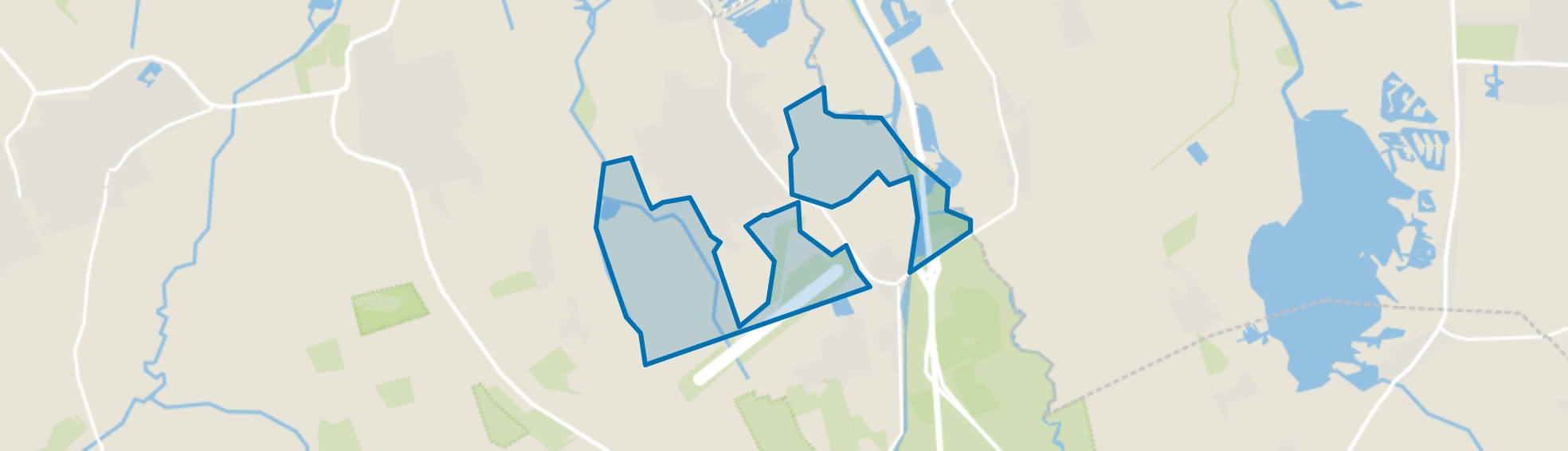 Verspreide huizen Eelde, Eelde map