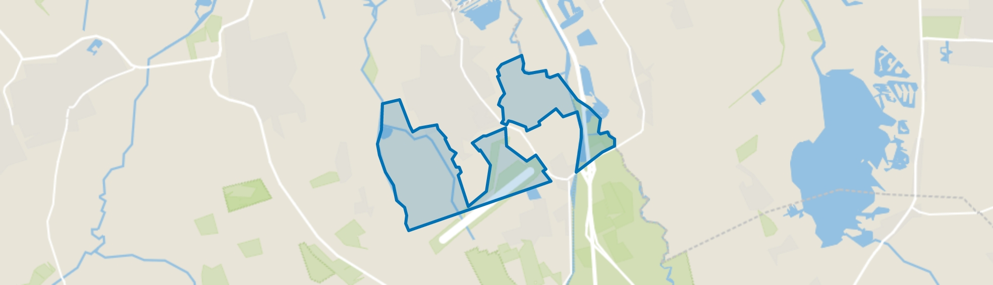 Verspreide huizen Eelde, Eelde map