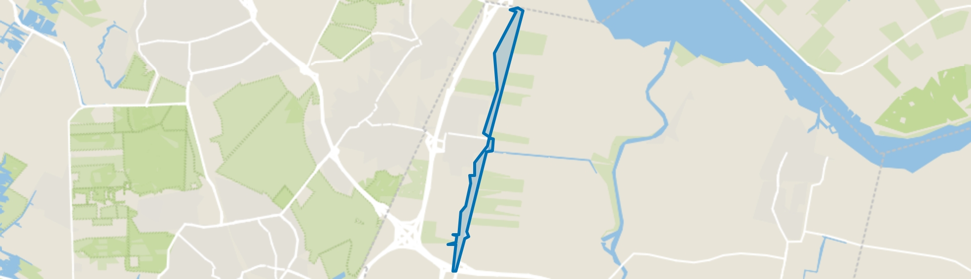 Wakkerendijk-Meentweg, Eemnes map