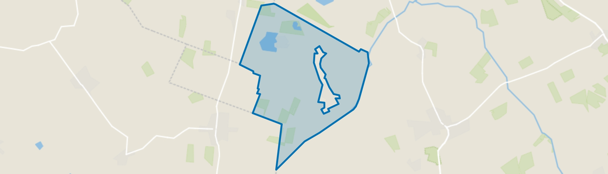 Verspreide huizen Een, Een map