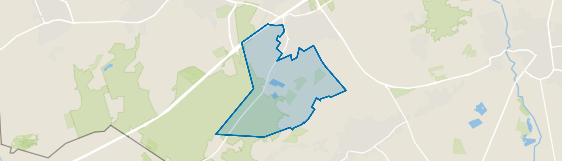 Verspreide huizen Eersel, Eersel map