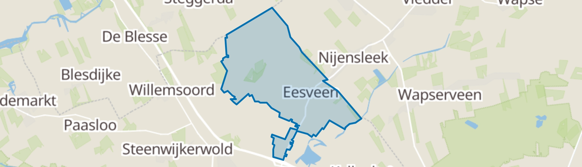 Eesveen map