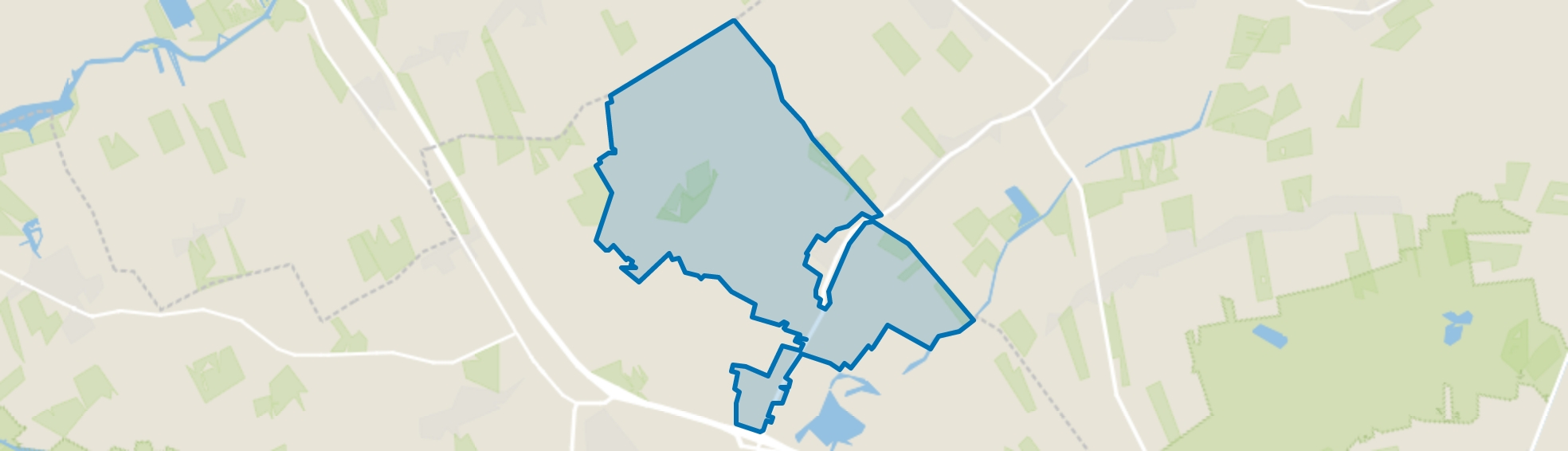 Buitengebied Eesveen, Eesveen map