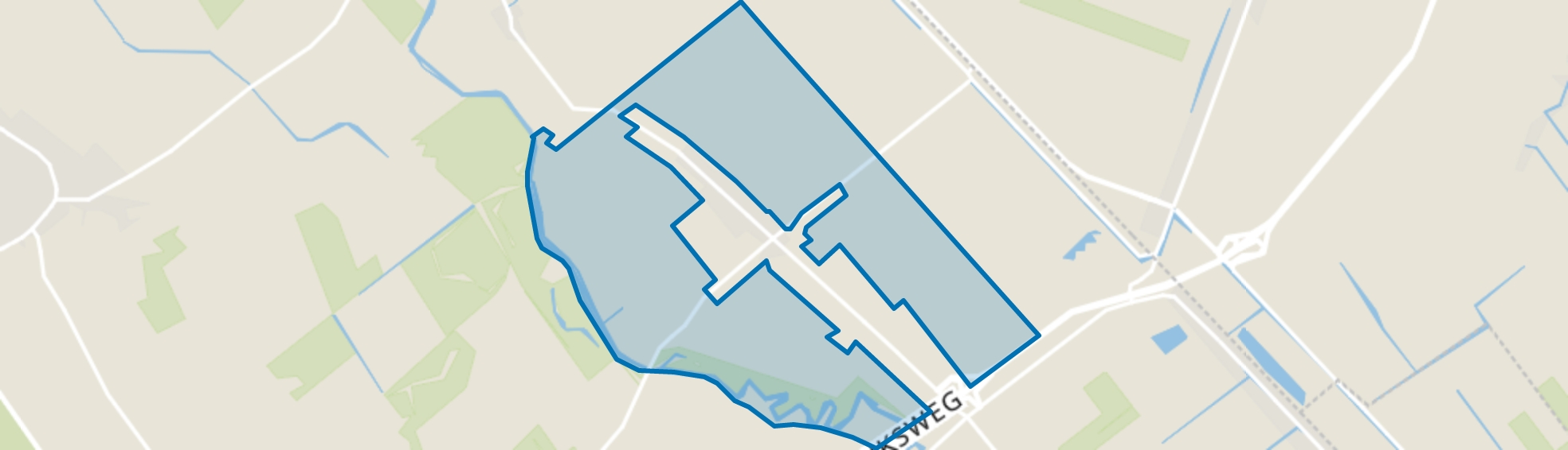 Verspreide huizen Eexterveen, Eexterveen map