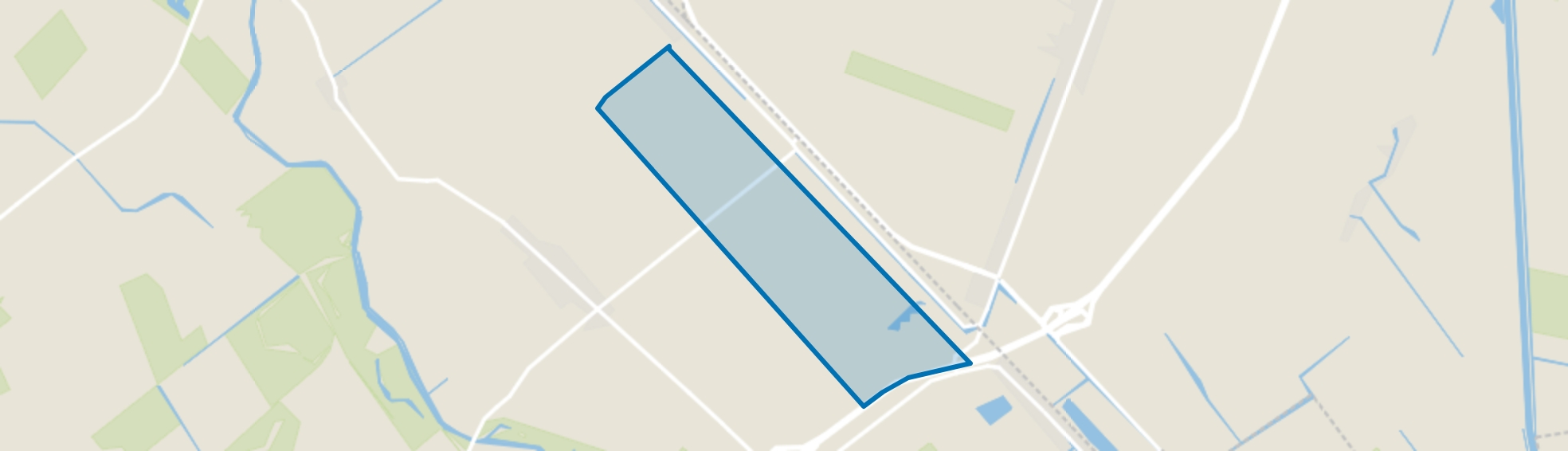 Verspreide huizen Eexterveenschekanaal, Eexterveenschekanaal map