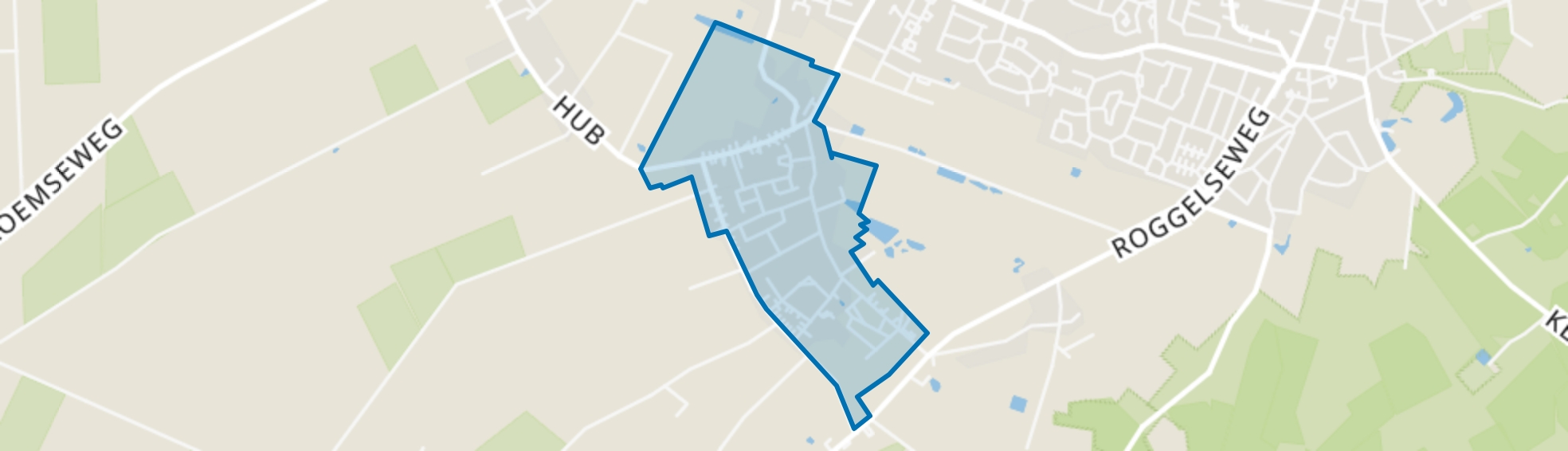 Egchel-centrum, Egchel map