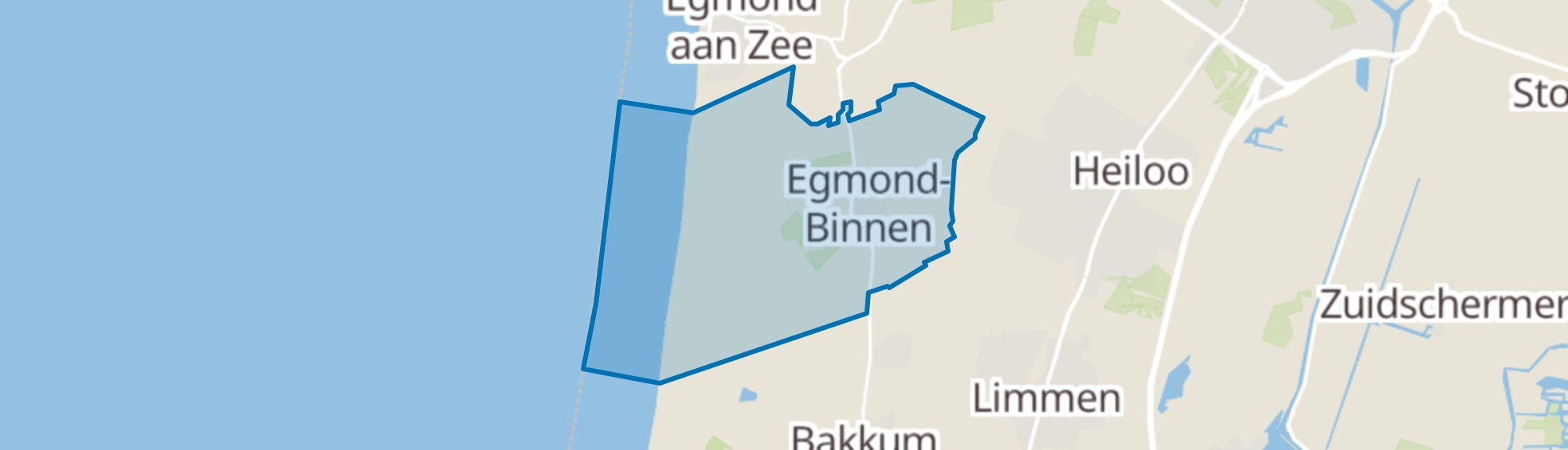 Egmond-Binnen map