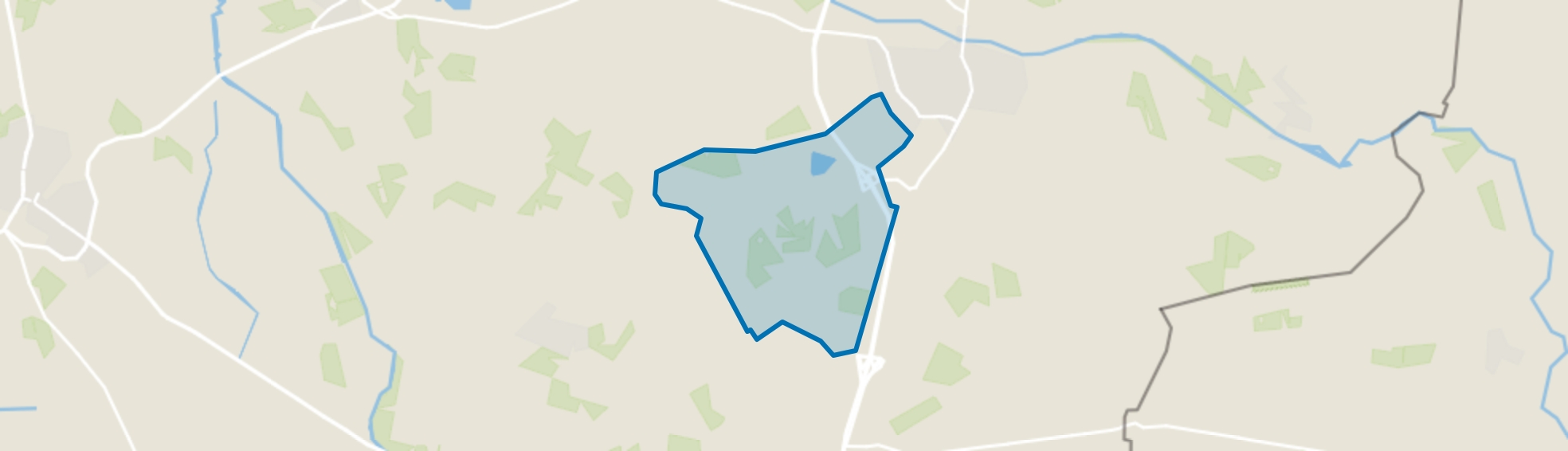 Verspreide huizen Hupsel-West, Eibergen map