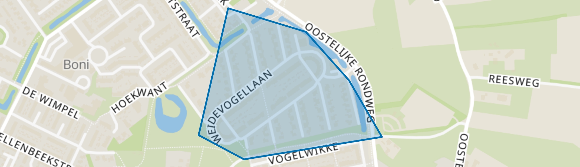 Achterweg, Elburg map