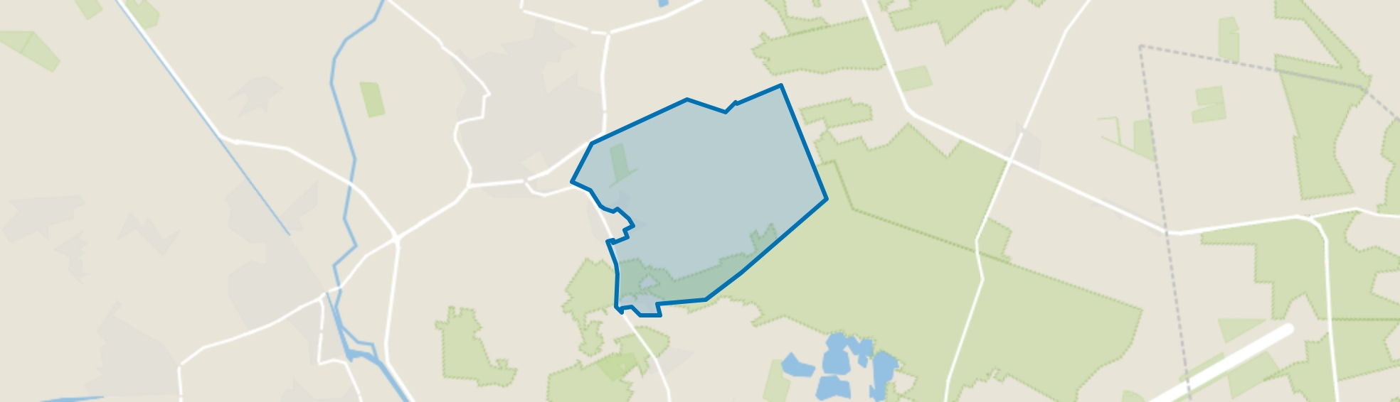 Verspreide huizen Mortelse Peel, Elsendorp map