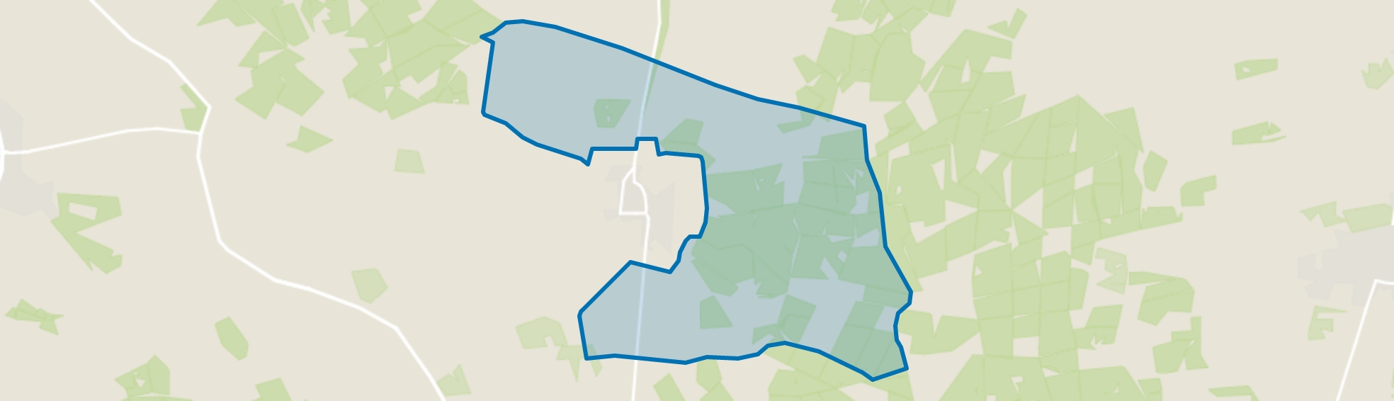 Verspreide huizen Elspeetse Bos, Elspeet map