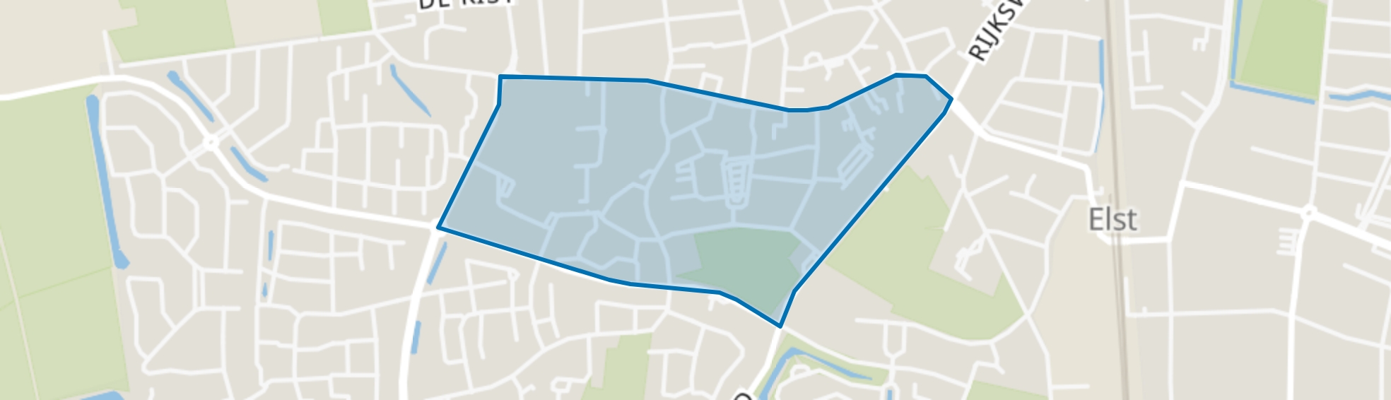 Elst centrum Zuidzijde, Elst (GE) map