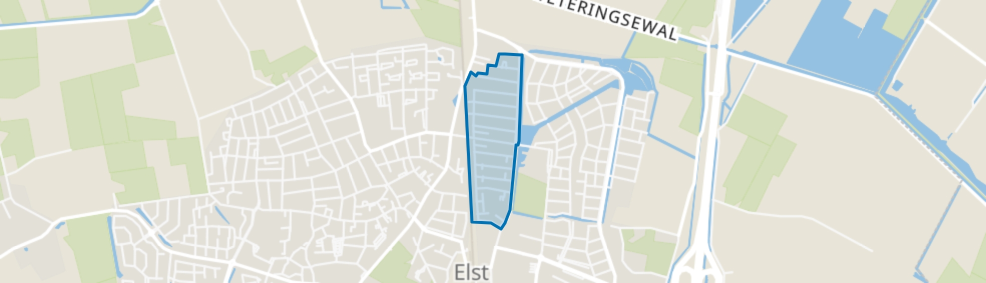 Groenoord, Elst (GE) map