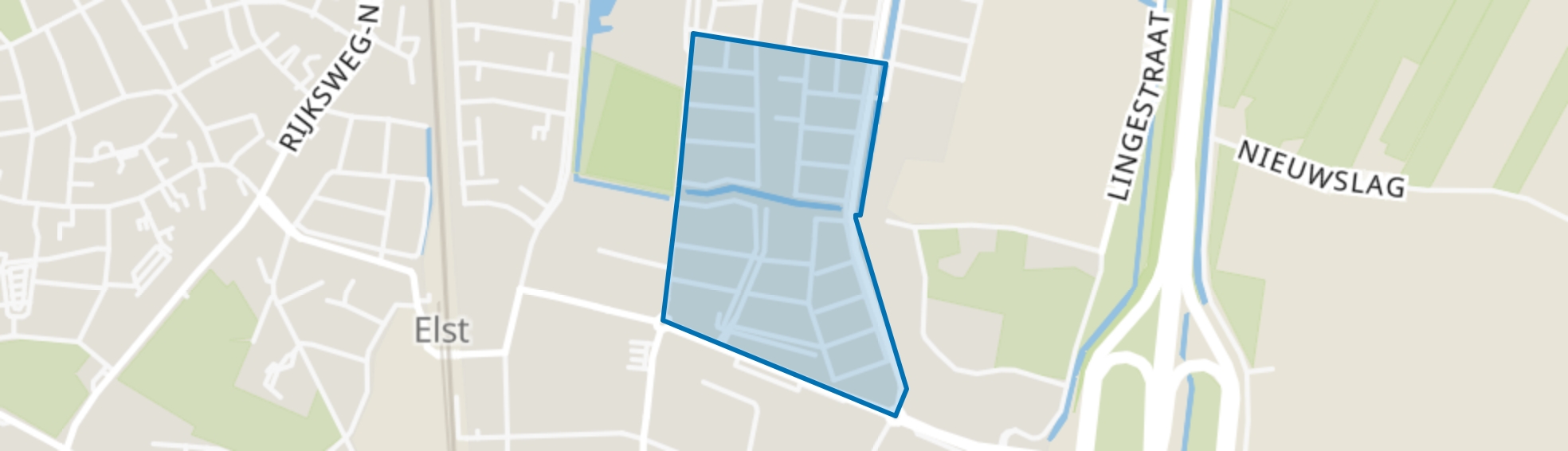 Lanenbuurt, Elst (GE) map