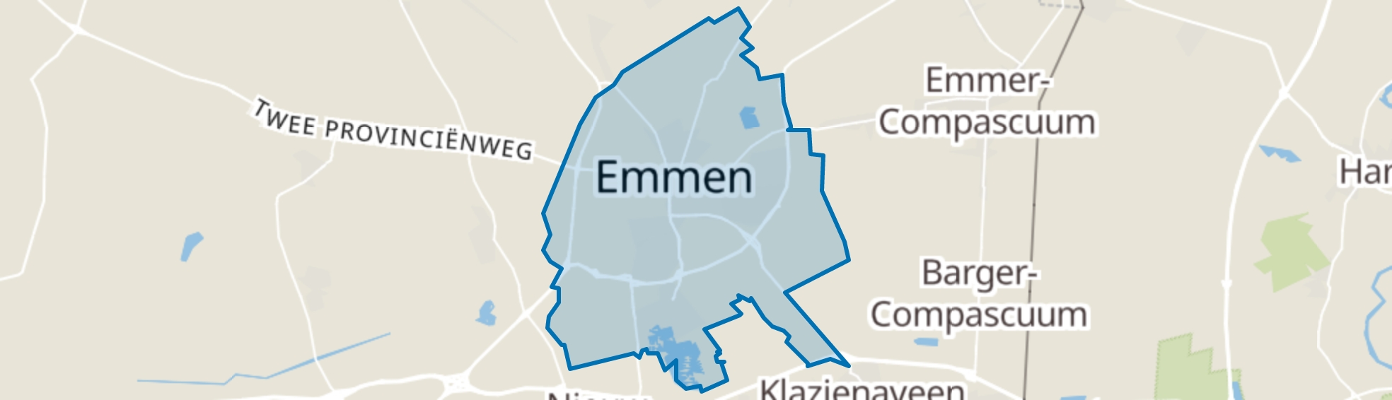 Emmen map