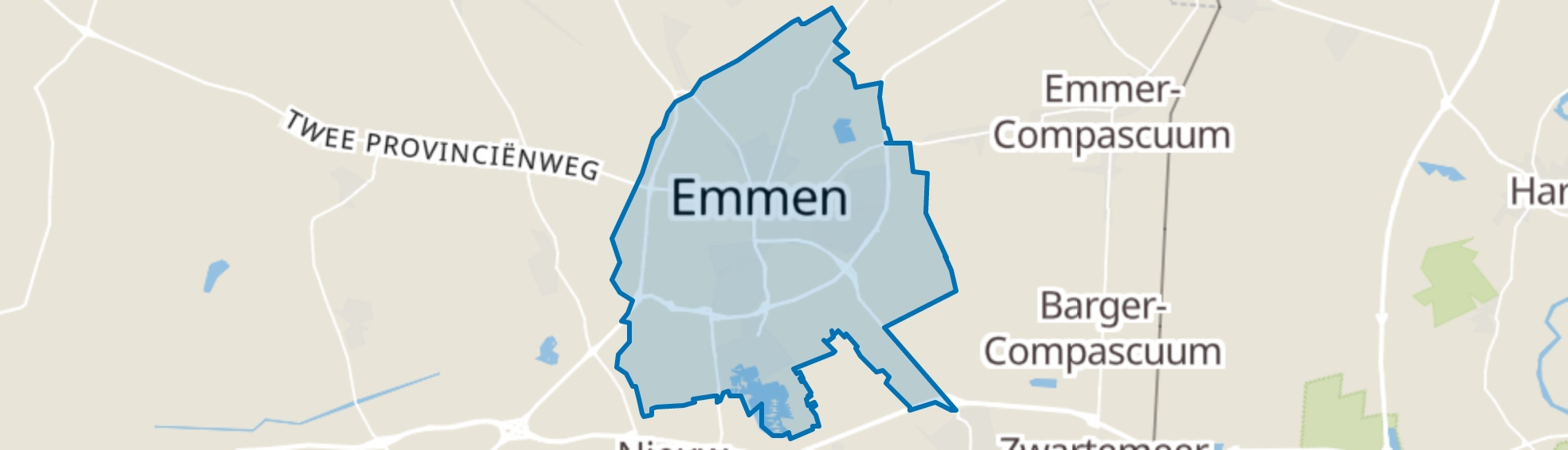 Emmen map