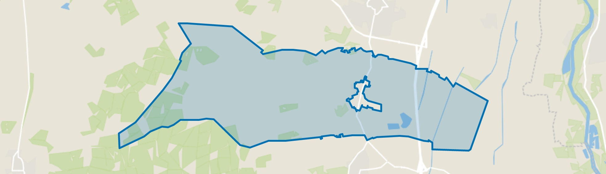 Buitengebied Emst, Emst map