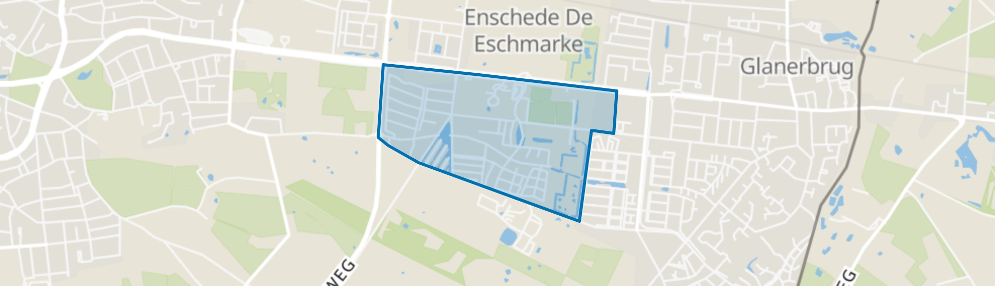 Eekmaat West, Enschede map