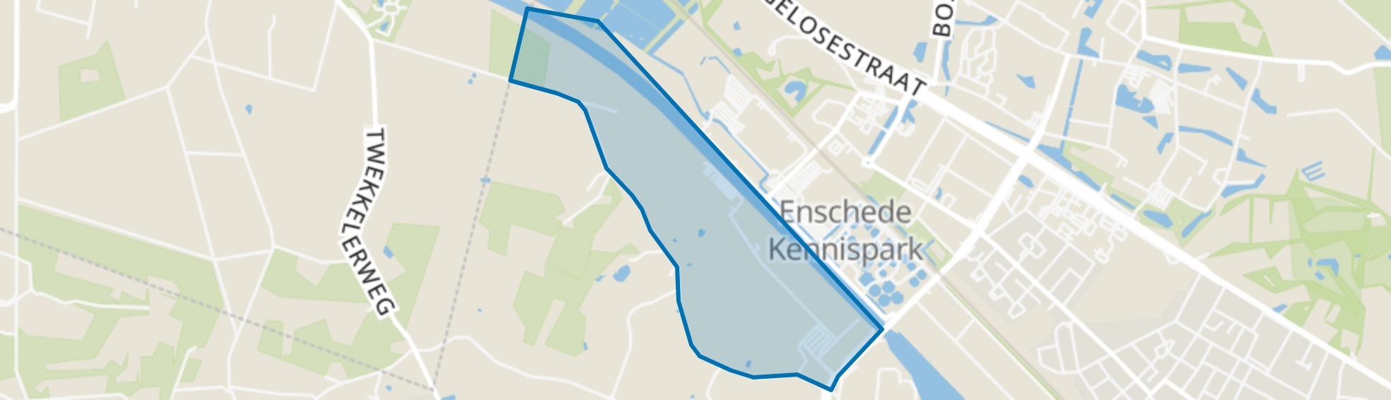 Koekoeksbeekhoek, Enschede map