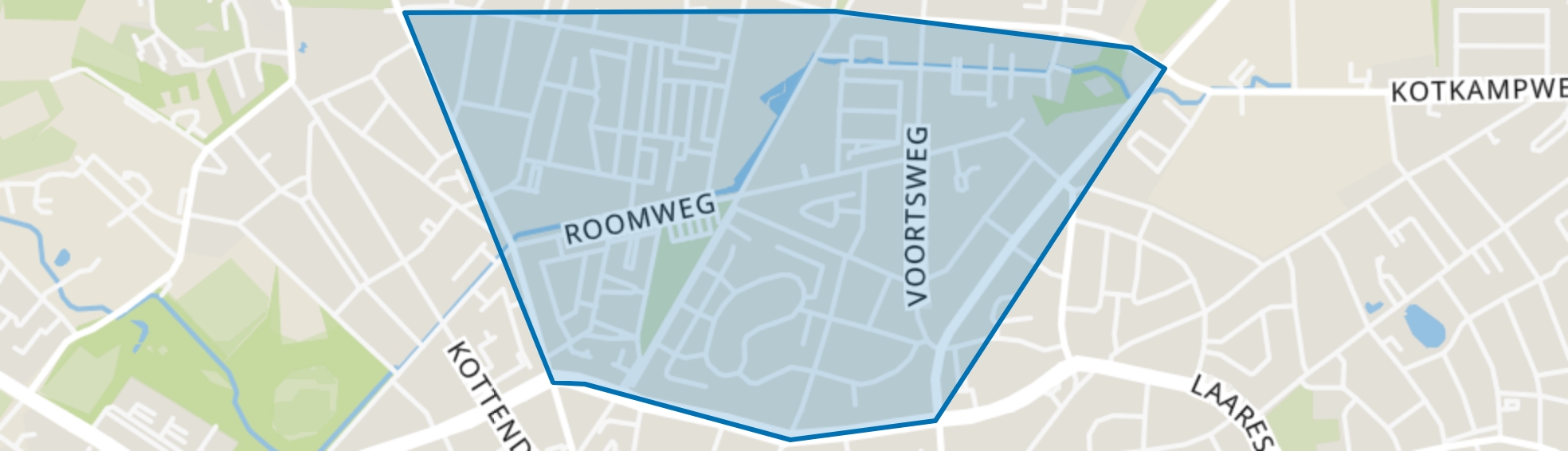 Roombeek-Roomveldje, Enschede map
