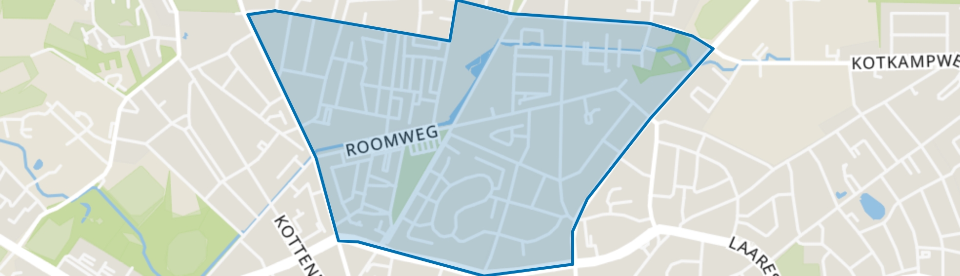 Roombeek-Roomveldje, Enschede map