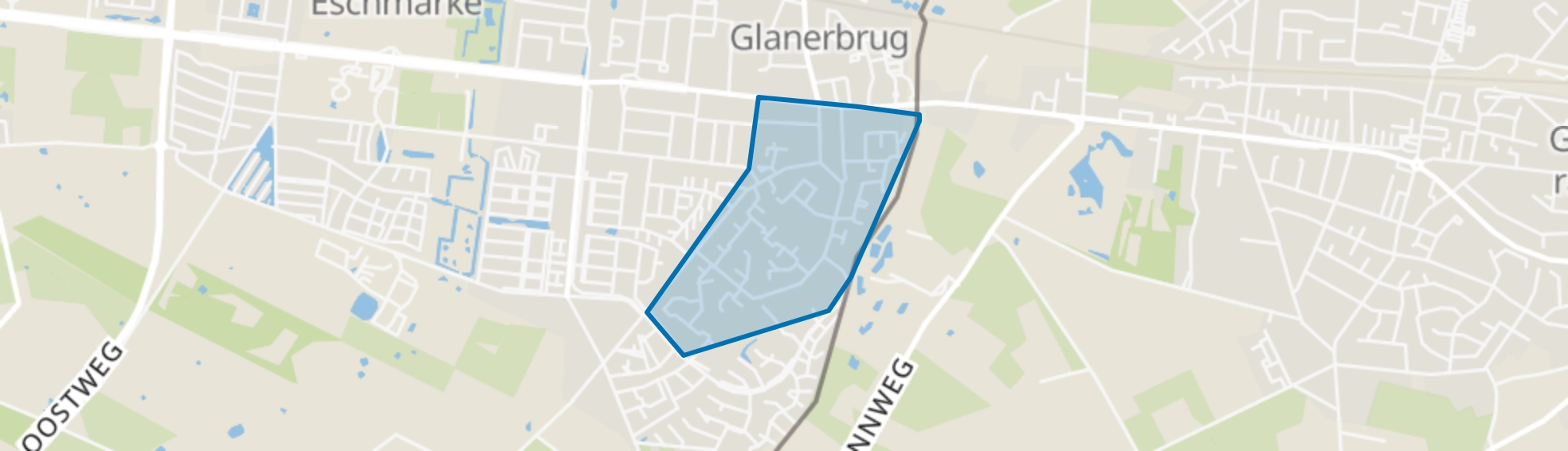 Schipholt-Glanermaten, Enschede map