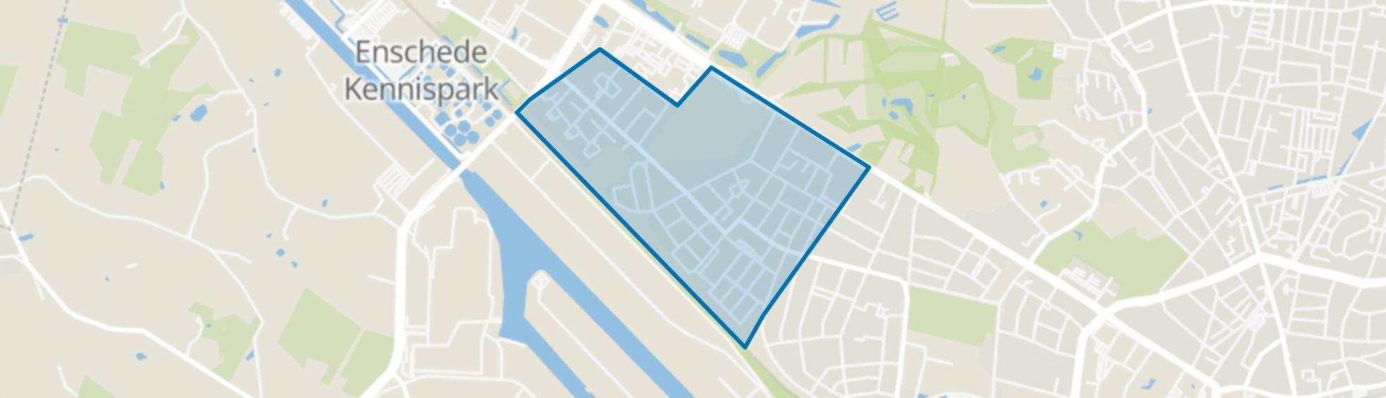 Twekkelerveld, Enschede map