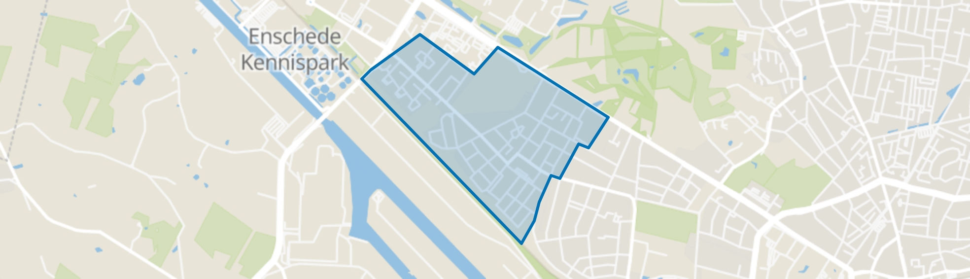 Twekkelerveld, Enschede map