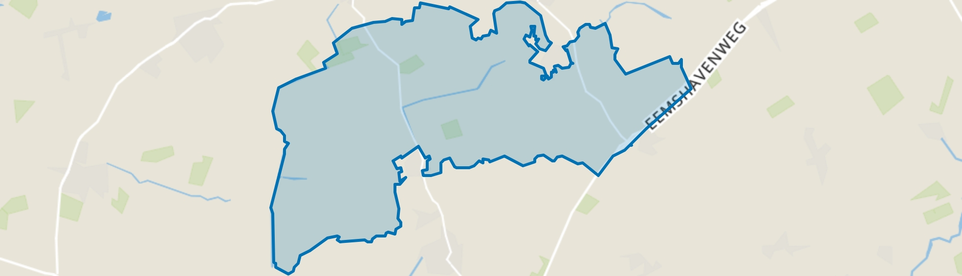 Buitengebied Kantens, Eppenhuizen map