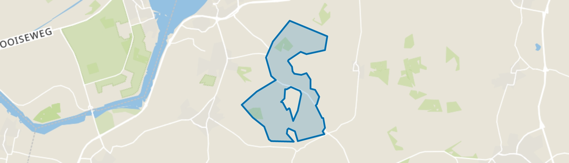 Verspreide huizen bosgebied II, Ermelo map