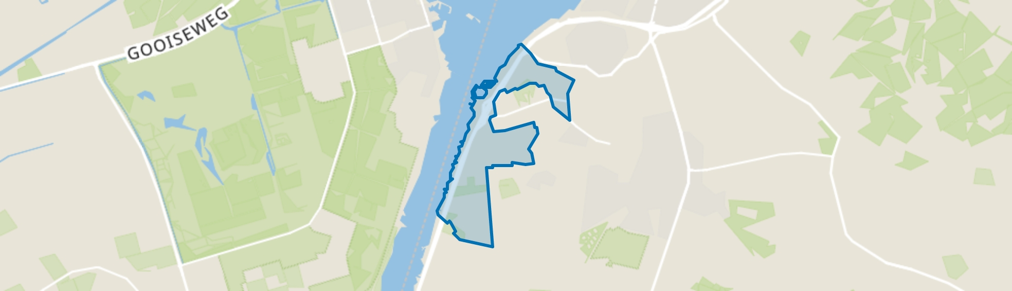 Verspreide huizen Zuiderzeeland, Ermelo map