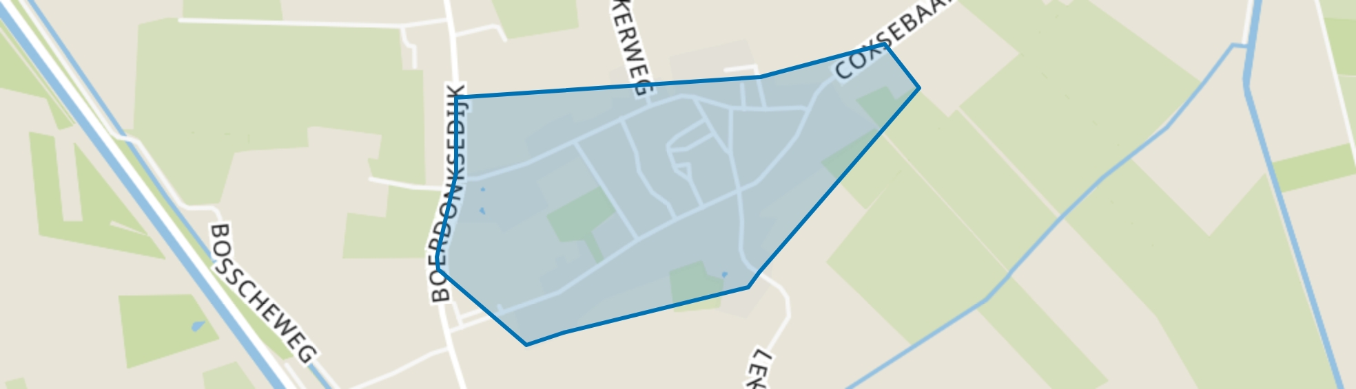 Boerdonk, Erp map