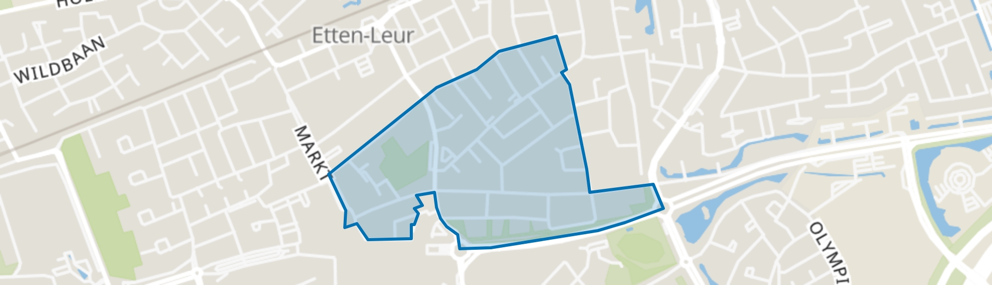 Centrum Oost 1, Etten-Leur map