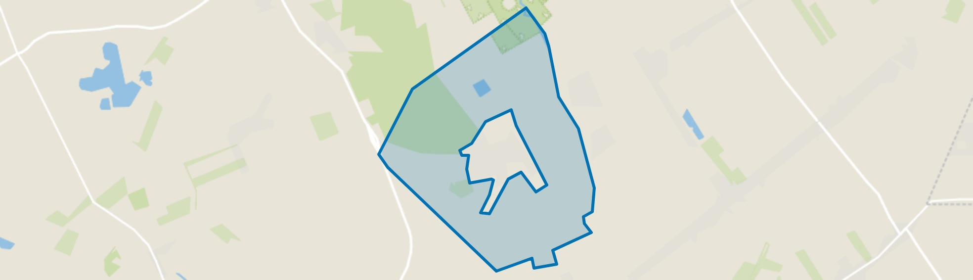 Verspreide huizen Exloo, Exloo map