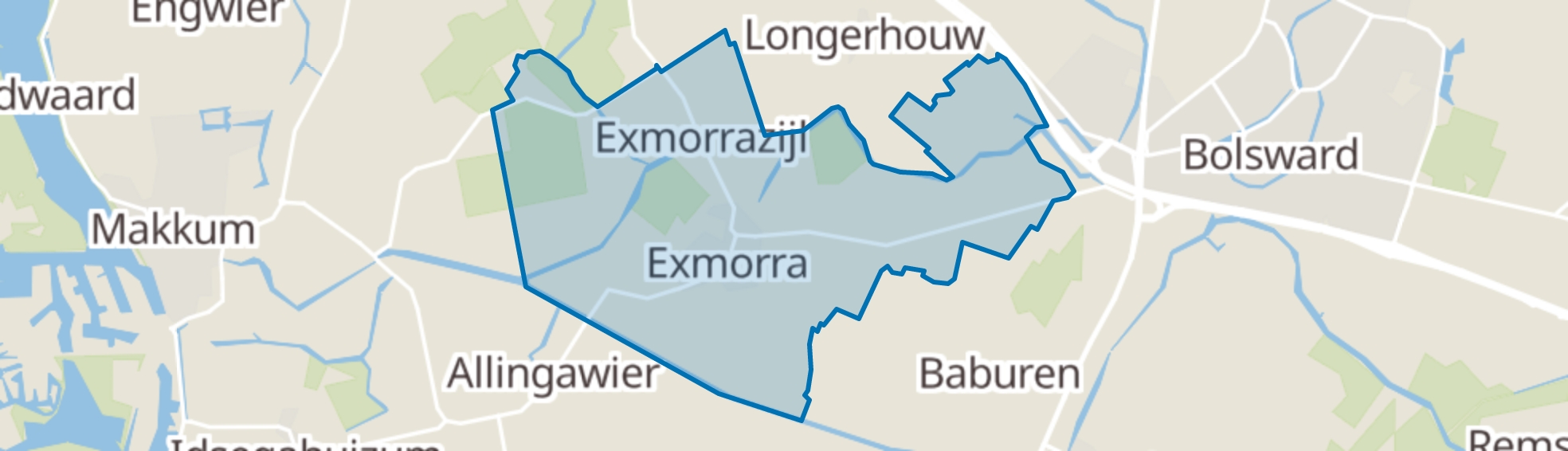 Exmorra map
