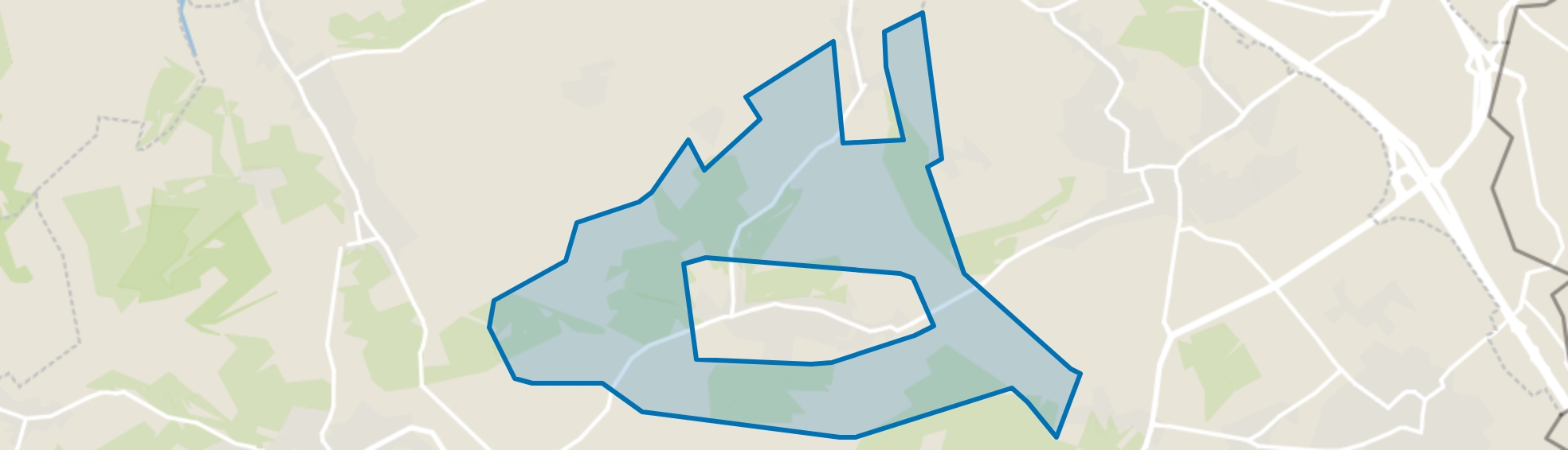 Verspreide huizen, Eys map