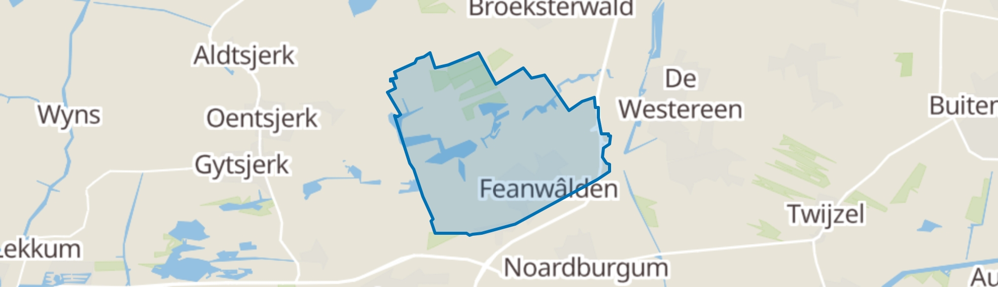 Feanwâlden map