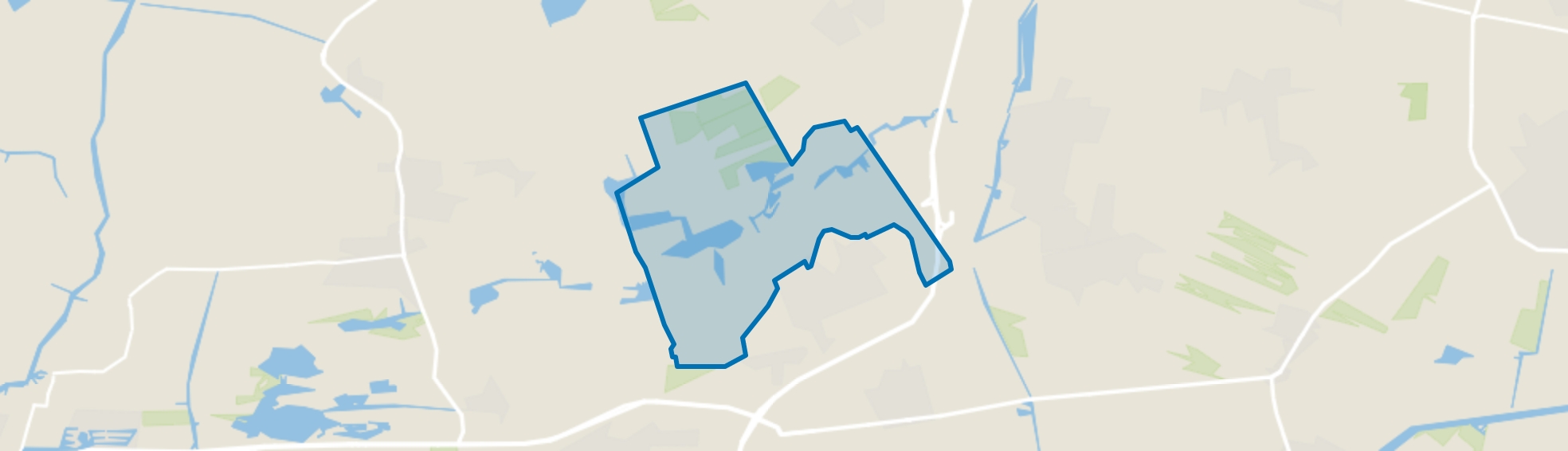 Verspreide huizen Feanwâlden, Feanwâlden map