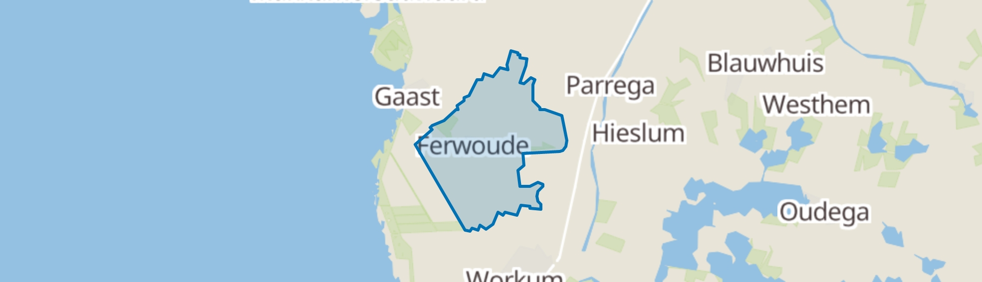 Ferwoude map