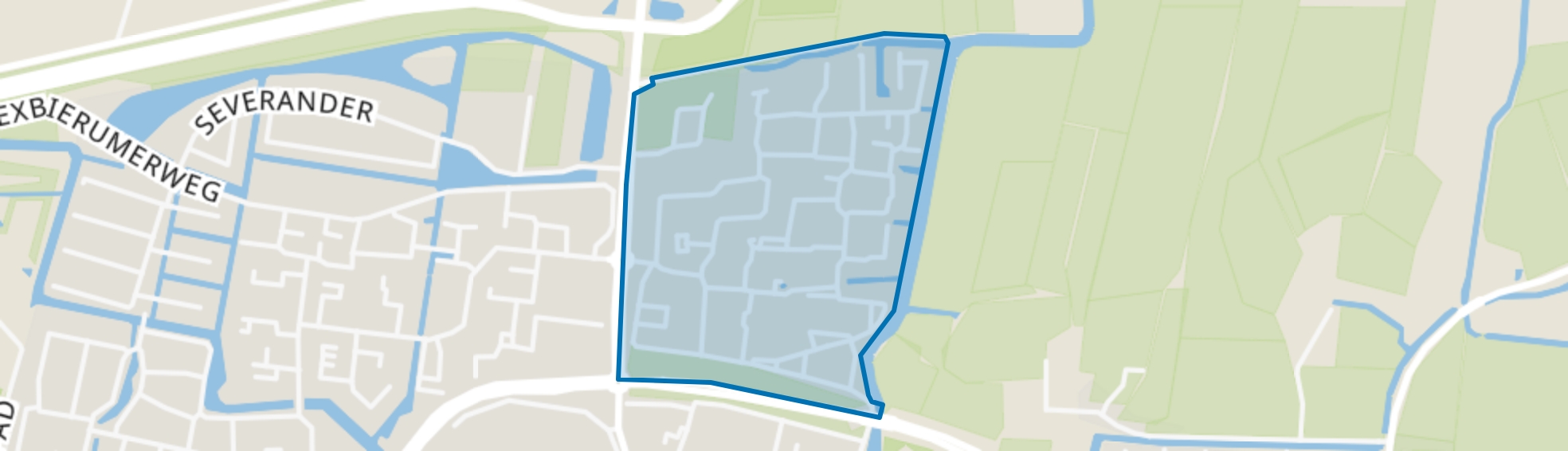 Franeker Hamburgerrak en st Want, Franeker map