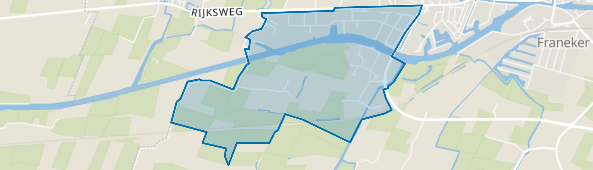 Franeker Industrieter. West en Kie, Franeker map