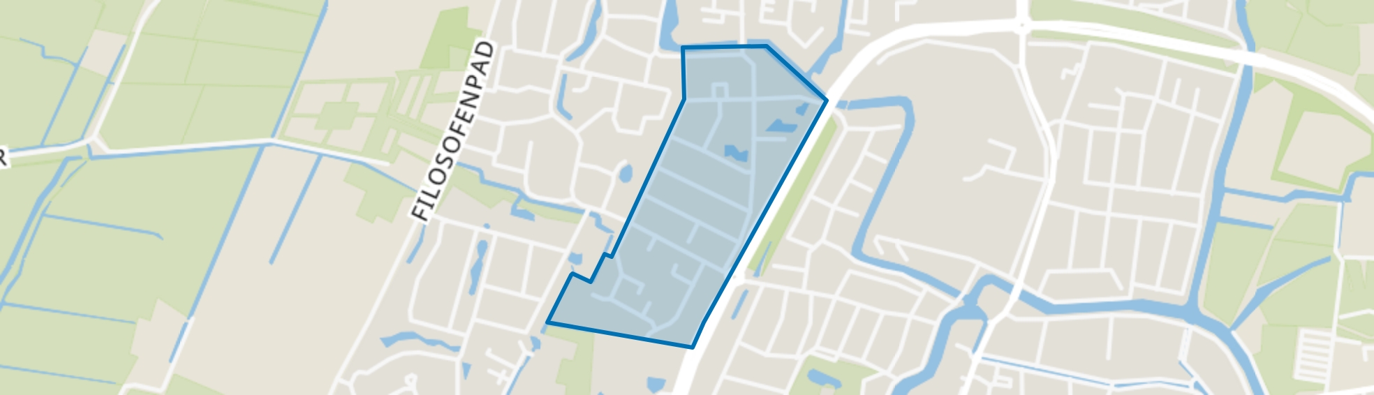 Franeker Kaatsersbuurt, Franeker map