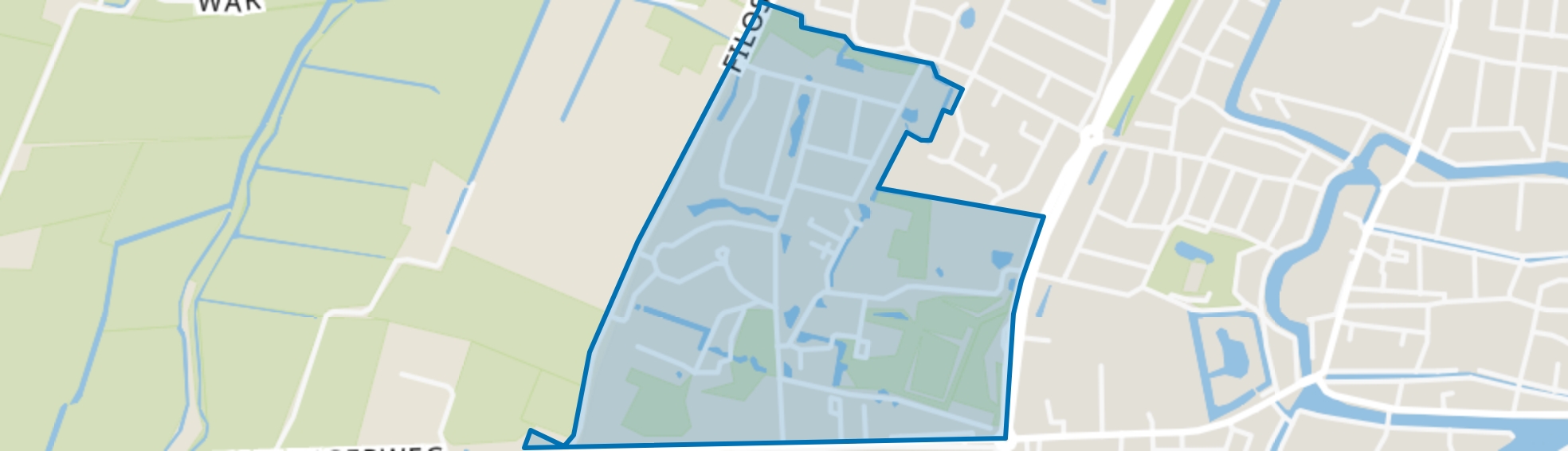 Franeker Keningspark, Franeker map