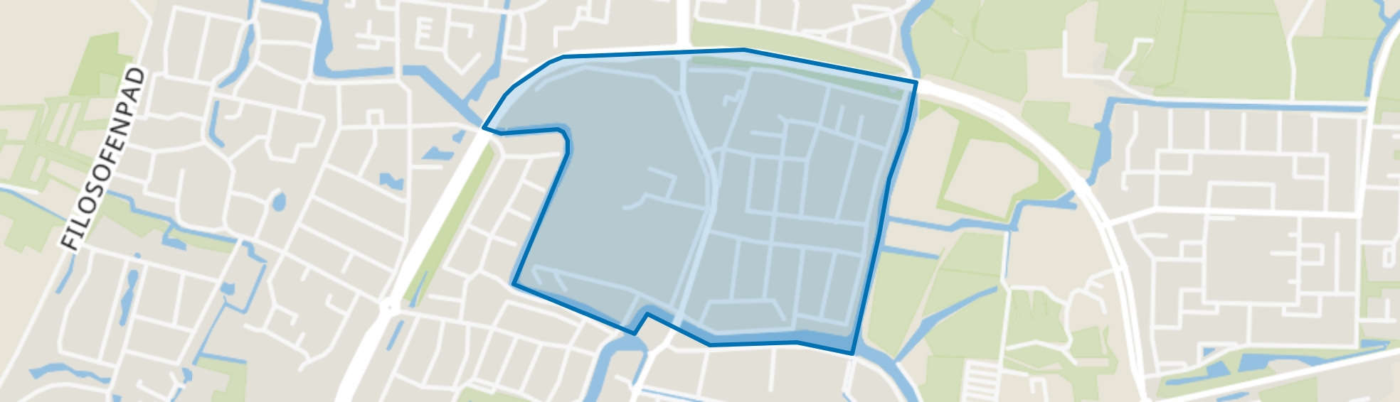 Franeker Professorenbuurt, Franeker map