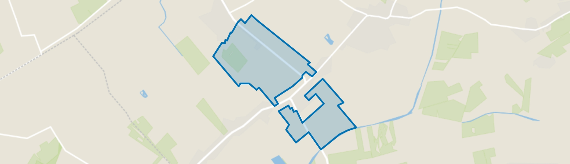 Verspreide huizen Frederiksoord, Frederiksoord map