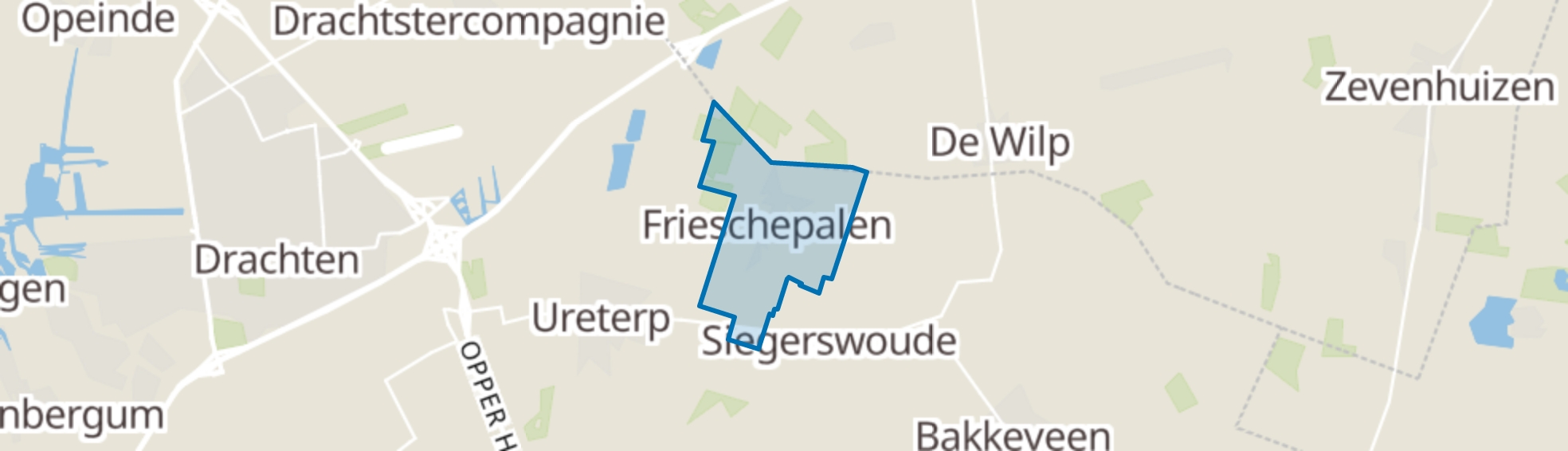 Frieschepalen map