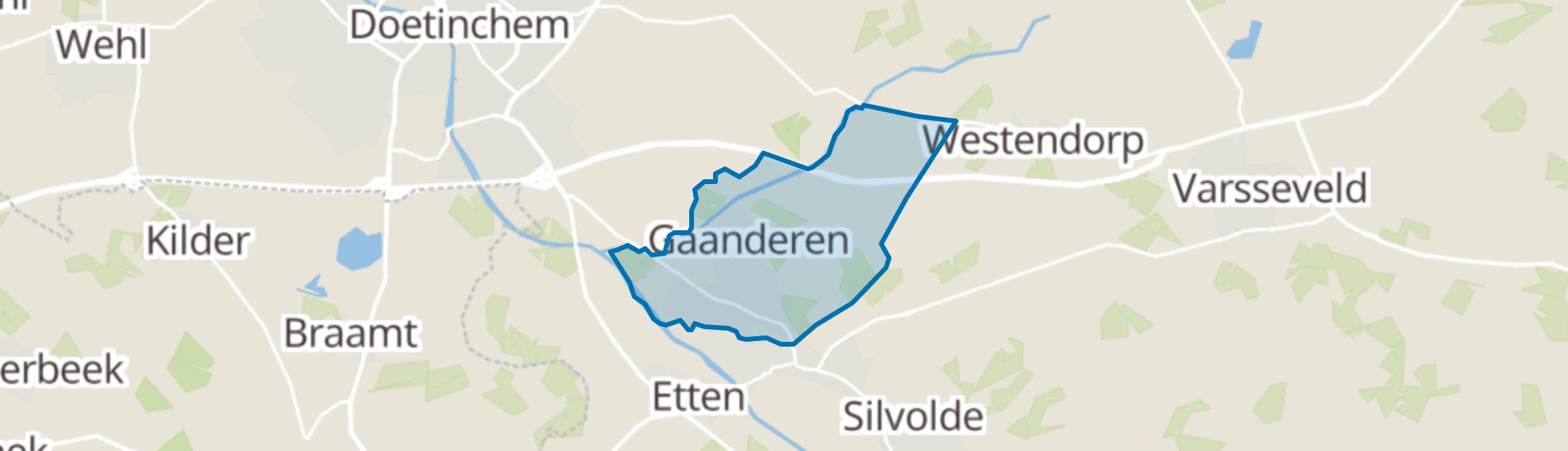 Gaanderen map