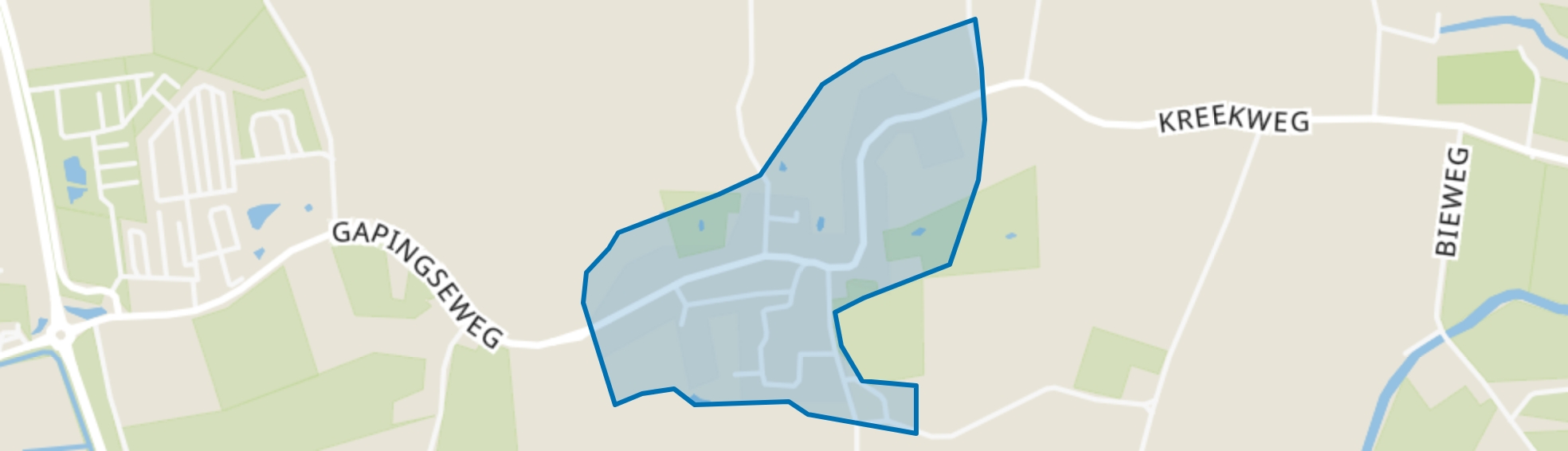 Gapinge, Gapinge map