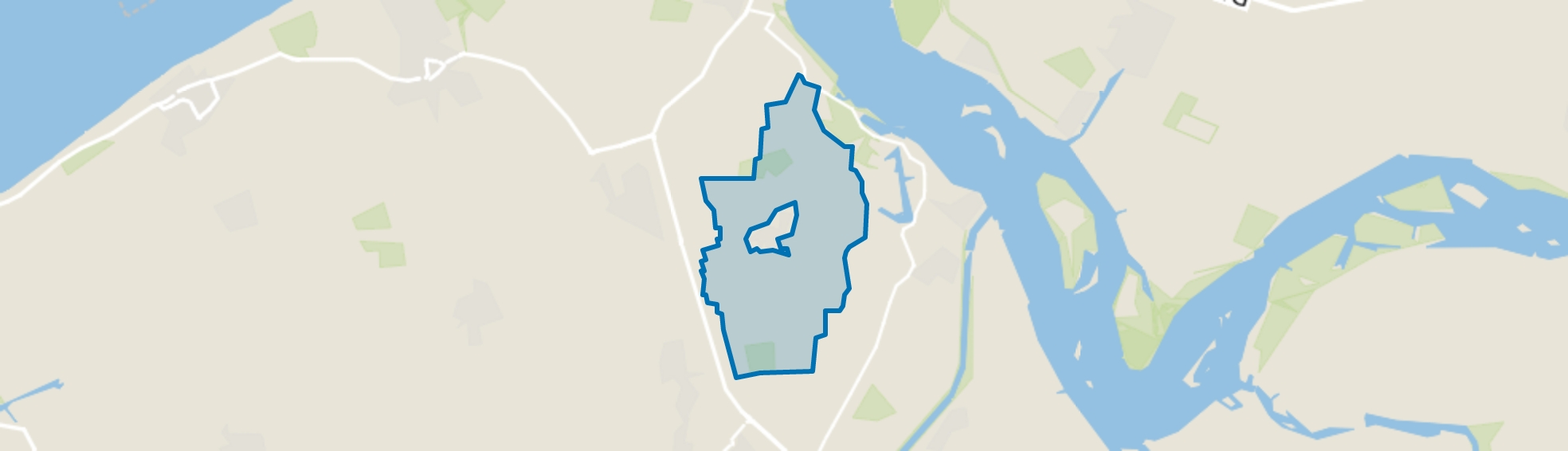 Verspreide huizen Gapinge, Gapinge map