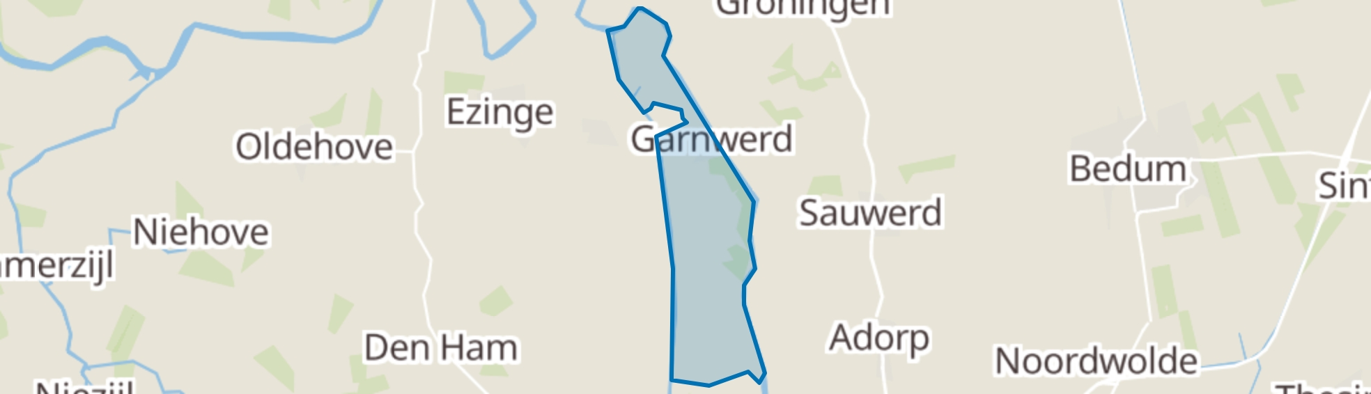 Garnwerd map